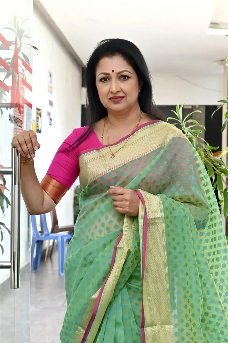 Indian Actress Gautami Tadimalla at Anni Manchi Sakunamule Movie Interview